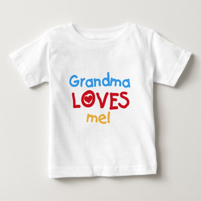 Grand-mère m'aime T-shirts et cadeaux (Devant)