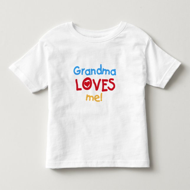 Grand-mère m'aime T-shirts et cadeaux (Devant)