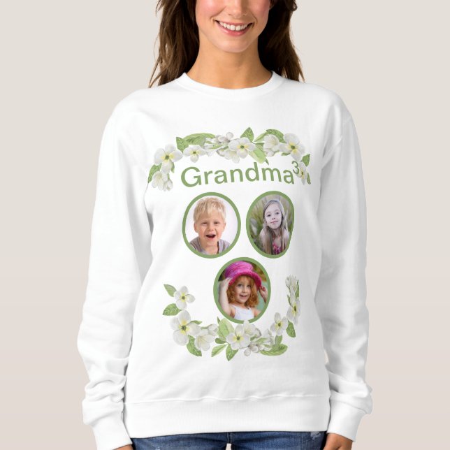 Grand-mère personnalisable de 3 Sweatshirts (Devant)