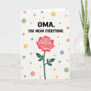 Grand-mère, tu es tout pour moi Carte florale