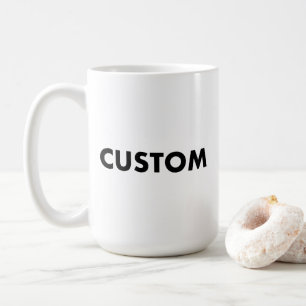 Grand modèle de mug personnalisé - 15oz
