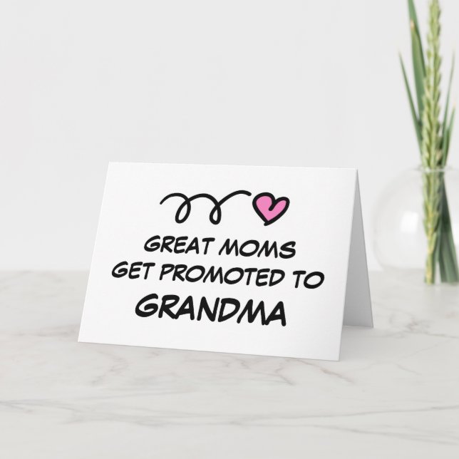 GRAND MOMS PROMOUVOIR GRANDMA carte de voeux (Devant)