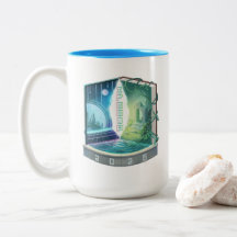 Grand mug à café bicolore 2026 IFComp