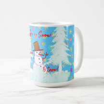 Grand Mug à Café de l'Hiver Amusant Bonhomme de Ne