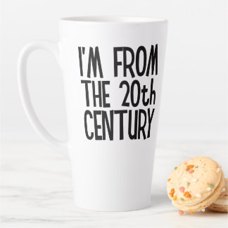 Grand mug à latte - Je viens du XXe siècle