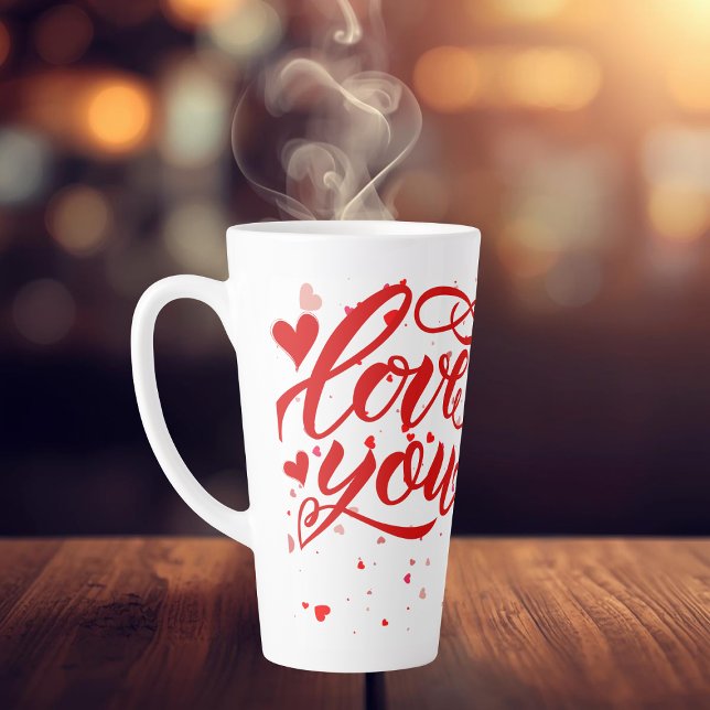 Grand mug à latte Love You (Créateur téléchargé)
