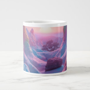 Grand Mug Art Fantastique Paysage Pastel Rêveur