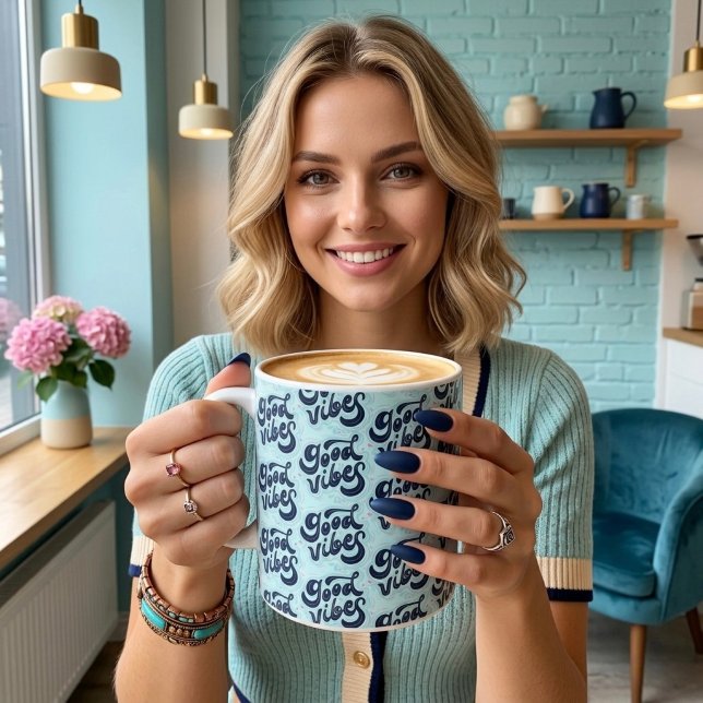 Grand Mug Café Good Vibes (Créateur téléchargé)
