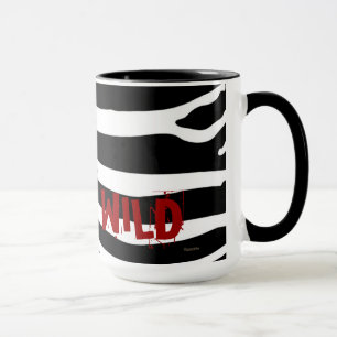 Grand Mug de Café Sauvage (noir)