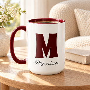 Grand Mug Énorme Mug Nom personnalisé monogram