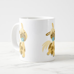 Grand mug Fleur Bleue et Poney de Dessin Animé Mig