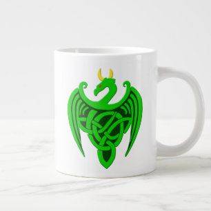 Grand Mug Green Dragon Celtique