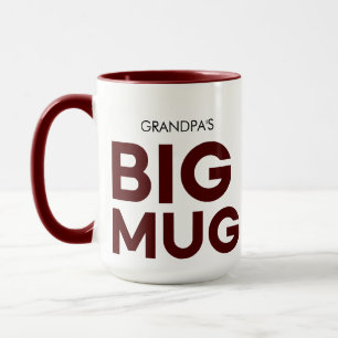 Grand Mug Marron   Tasse Énorme   Grand-Père