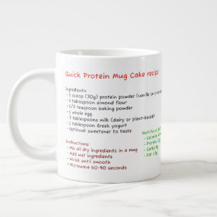 Grand Mug Micro-ondes (Recette de Gâteau dans un M