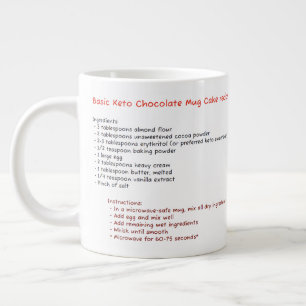 Grand Mug Micro-ondes (Recette de Gâteau Keto au C