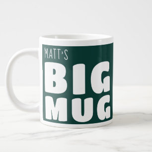 Grand Mug Personnalisé En Vert C21 Drôle Original