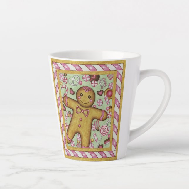 Grand Mug Tasse Latte Pain d'épice (Droite)