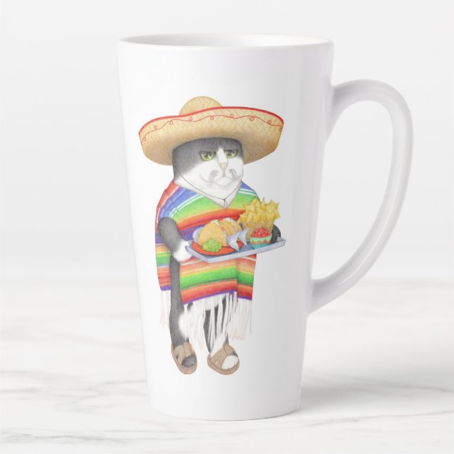 Grand mug WENDELITO pour latte (Droite)