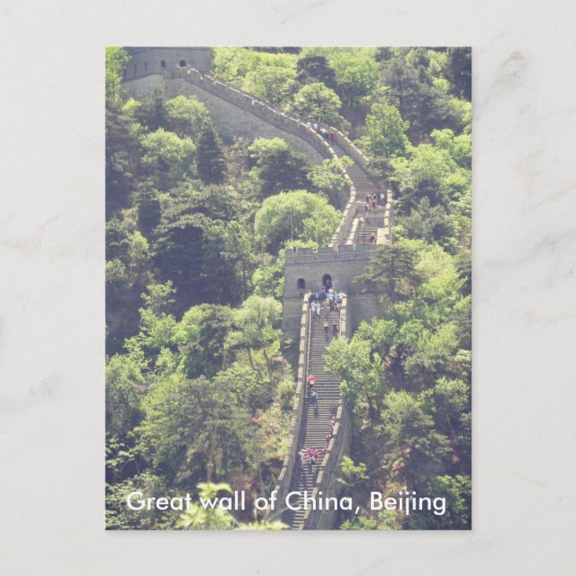 Grand mur de Chine Pékin carte postale escaliers a (Devant)