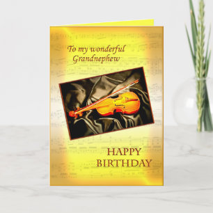 Grand-neveu, une carte d'anniversaire musicale ave