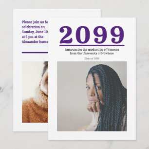 Grand nombre de violets Diplôme en deux photos