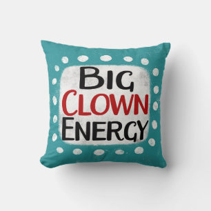 Grand Oreiller à jet d'énergie clown