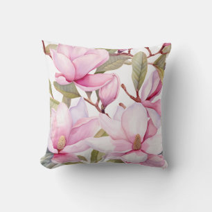 Grand Oreiller Floral Rose Magnolia