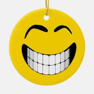 GRAND ORNEMENT DE VISAGE DE GRIMACE