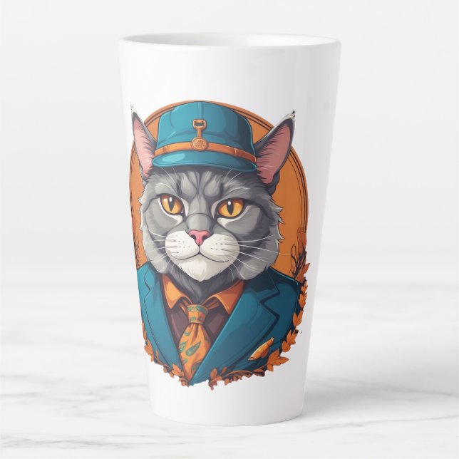 Grand-pa Chat Latte Mug (Devant)