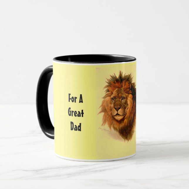Grand papa Lion Combo Mug (Devant gauche)