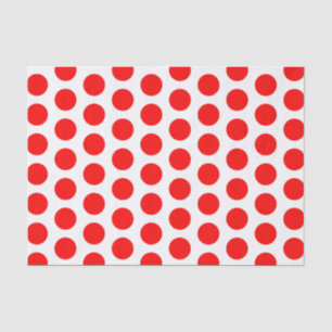 Grand papier de soie de soie rouge et blanc de