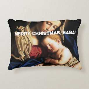 Grand-parent Noël Photo Accent Coussin