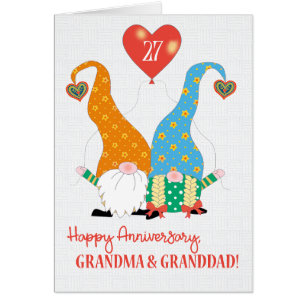 Grand-parents Anniversaire de l'année personnalisé