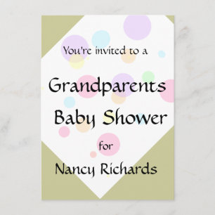 Grand-parents Baby shower Invitation