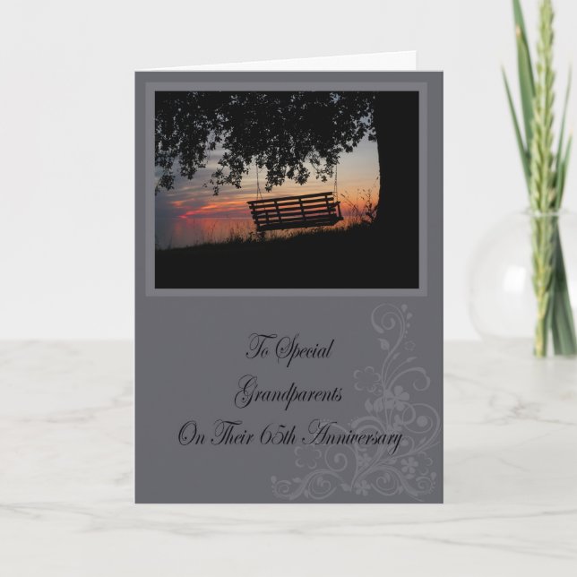 Grand-parents Carte du 65e anniversaire (Devant)