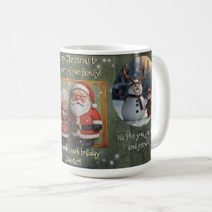 Grand-parents Christmas Mug - Ajouter Photos de pe