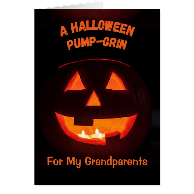 Grand-parents Halloween Cute Jack o' Lantern (Devant)