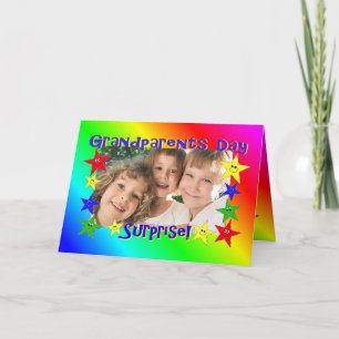 Grand-parents Jour Carte photo surprise