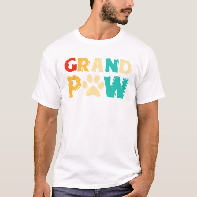Grand Paw Chien TShirt Grand-papi Grand-père Amour (Devant)