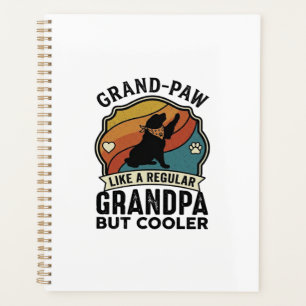Grand Paw Grand-père Chien Rétro Coucher de soleil