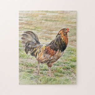 Grand Pays Free Range Roster Chicken Art Puzzle