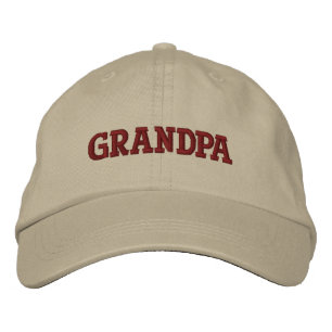 Grand-père Brown beige Casquette de baseball brodé