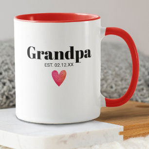 Grand-père Faire-part de naissance Mug