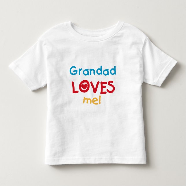 Grand-père m'aime T-shirts et cadeaux (Devant)
