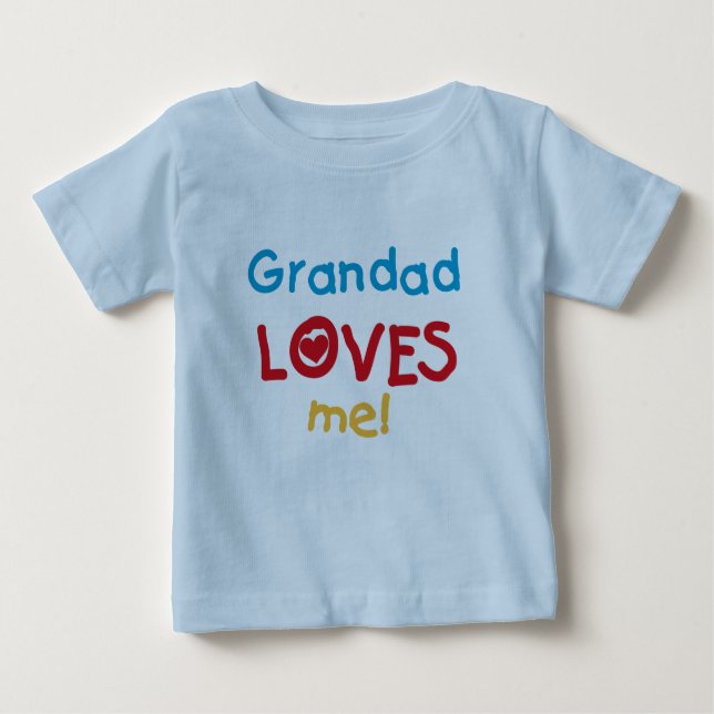 Grand-père m'aime T-shirts et cadeaux (Devant)