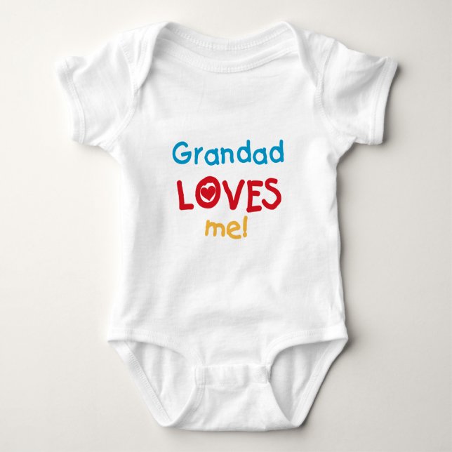 Grand-père m'aime T-shirts et cadeaux (Devant)