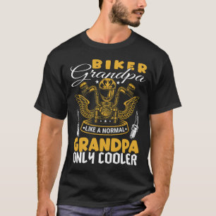 Grand-père motard Fête des pères comme un T-Shirt