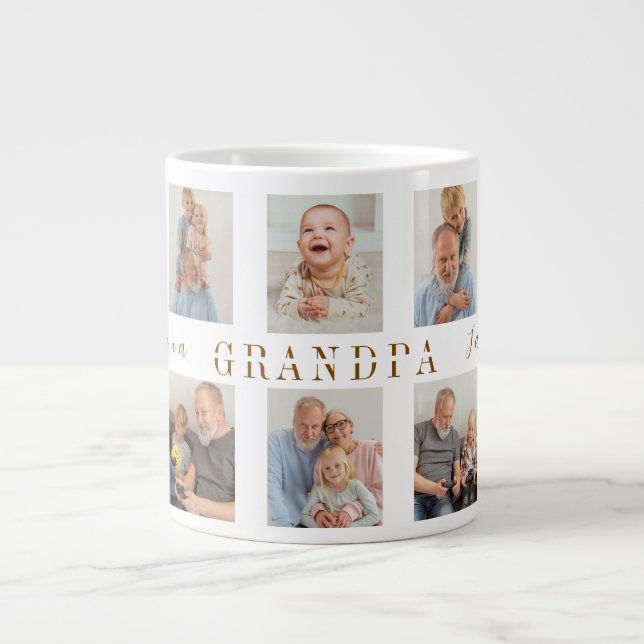 Grand-père Mug personnalisé | Photos personnalisée (Devant)