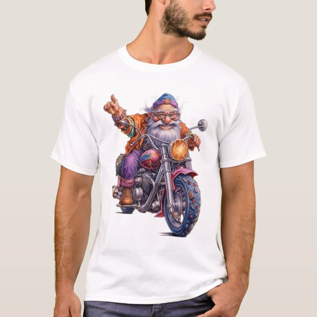 Grand-père sur le vélo T-Shirt (Devant)
