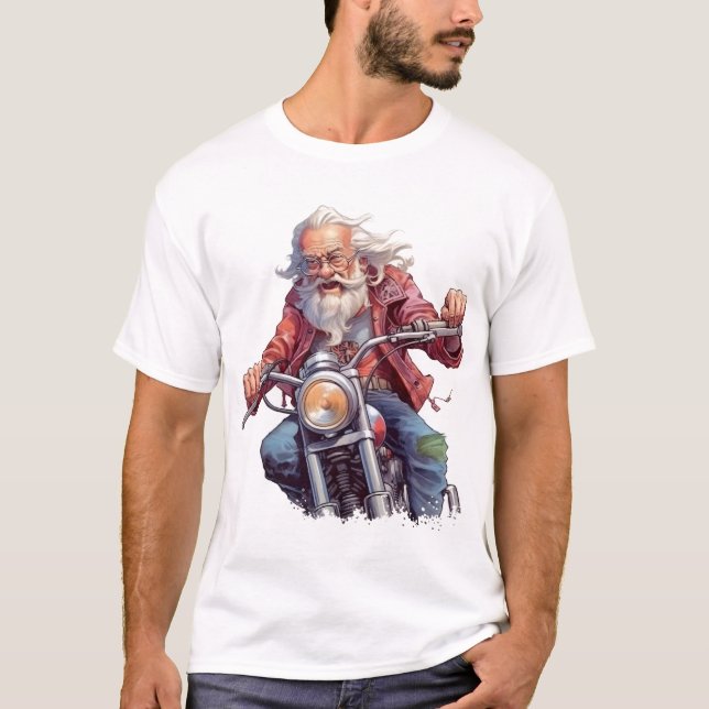 Grand-père sur le vélo T-Shirt (Devant)